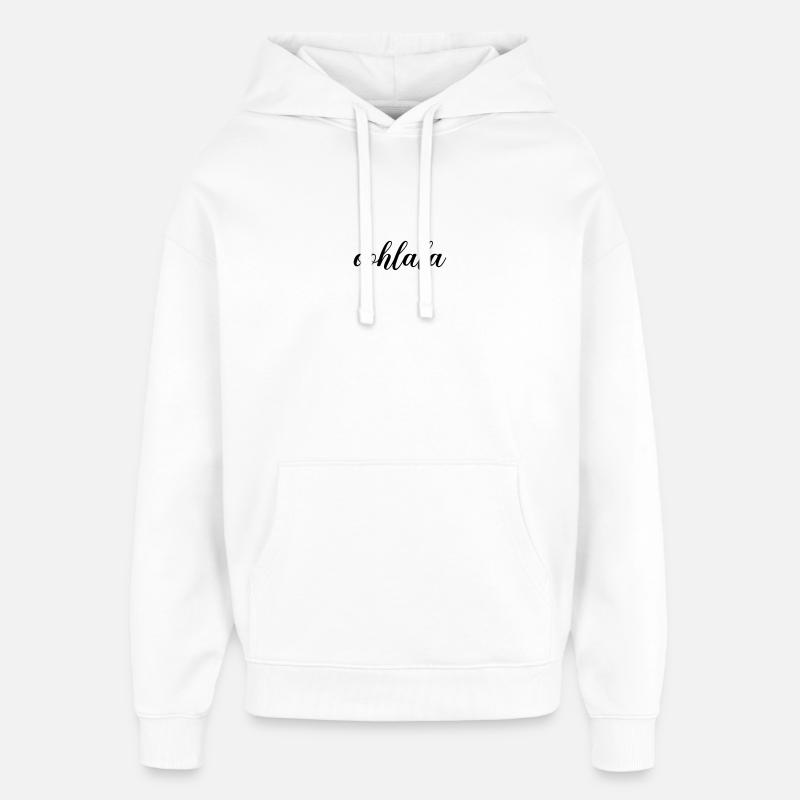 Oohlala - Sweat à capuche unisexe Stanley/Stella Oversized - blanc