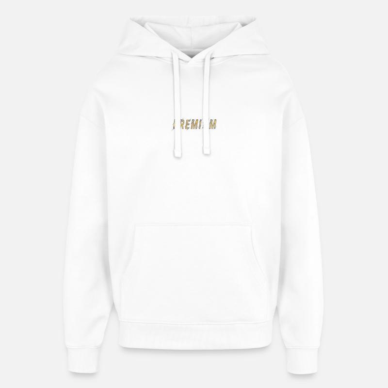 Édition premium super qualité - Sweat à capuche unisexe Stanley/Stella Oversized - blanc