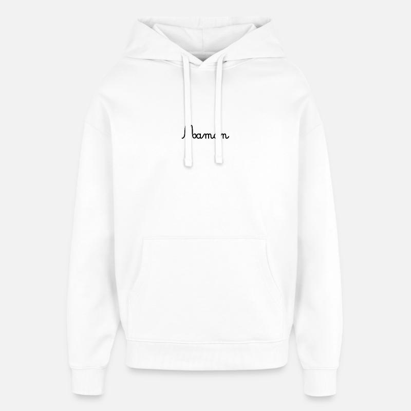 MAMAN - Sweat à capuche unisexe Stanley/Stella Oversized - blanc