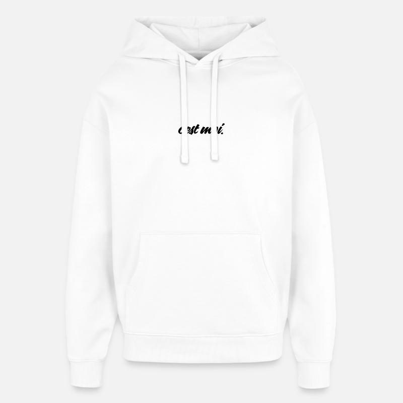 c’est moi - Sweat à capuche unisexe Stanley/Stella Oversized - blanc