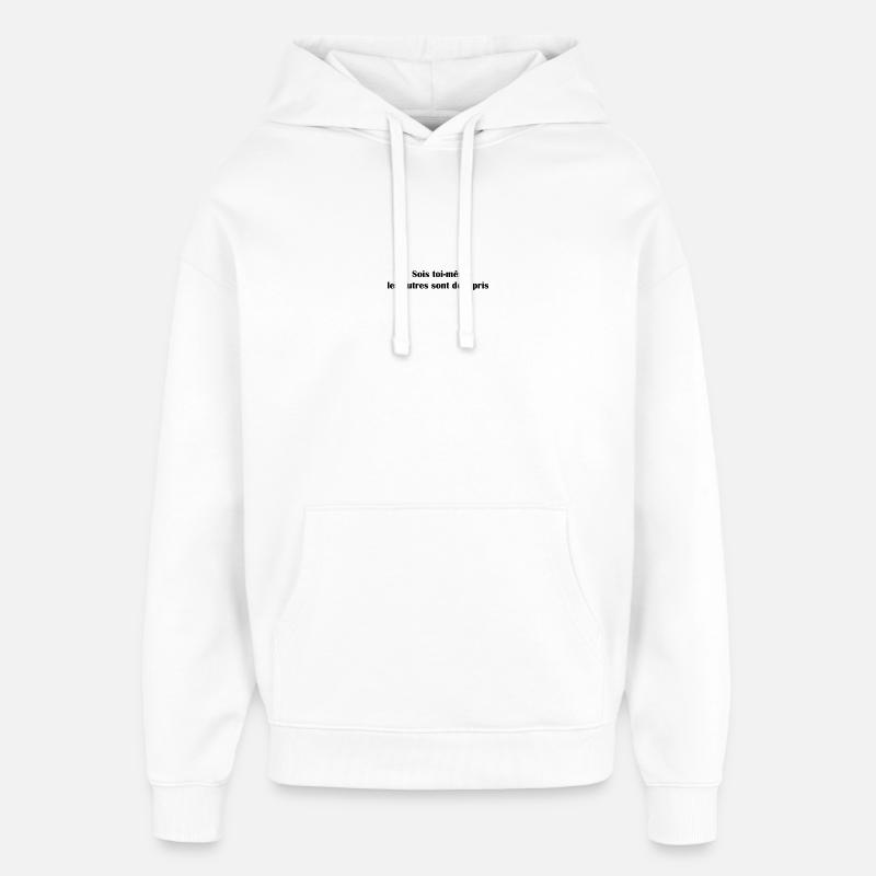 Sois Toi - Sweat à capuche unisexe Stanley/Stella Oversized - blanc