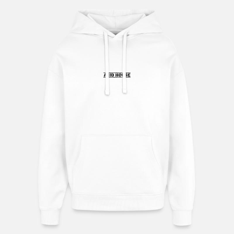 Acid House - Oversized Unisex Hoodie von Stanley/Stella - Weiß