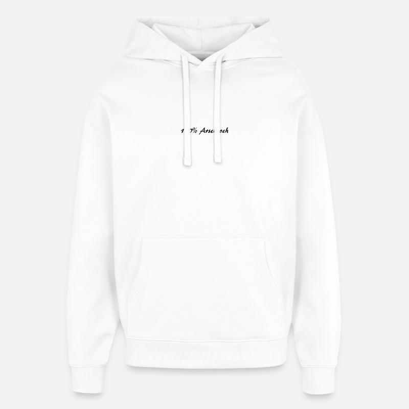 100% cul - Sweat à capuche unisexe Stanley/Stella Oversized - blanc
