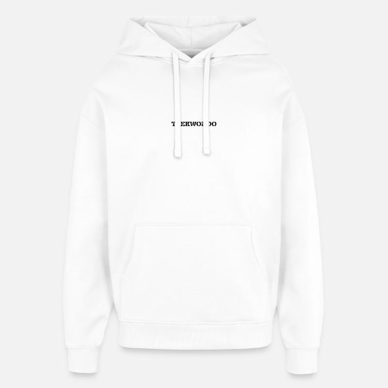 Taekwondo - Sweat à capuche unisexe Stanley/Stella Oversized - blanc