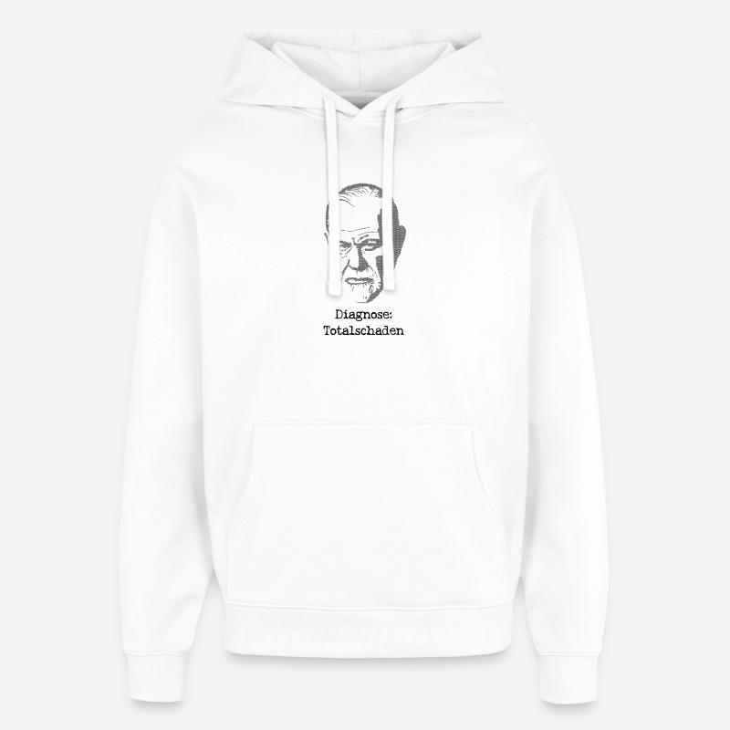 Diagnostic Freud de perte totale - Sweat à capuche unisexe Stanley/Stella Oversized - blanc
