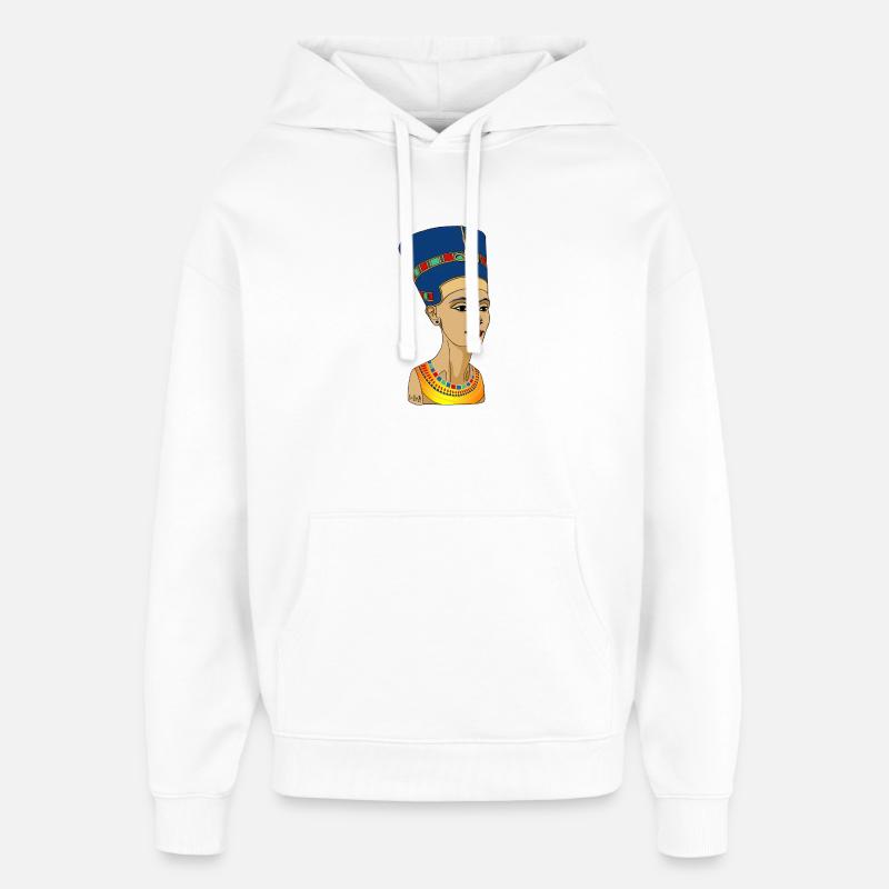 Nefertiti - Sweat à capuche unisexe Stanley/Stella Oversized - blanc