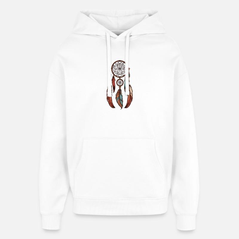 Attrape-rêves - Sweat à capuche unisexe Stanley/Stella Oversized - blanc