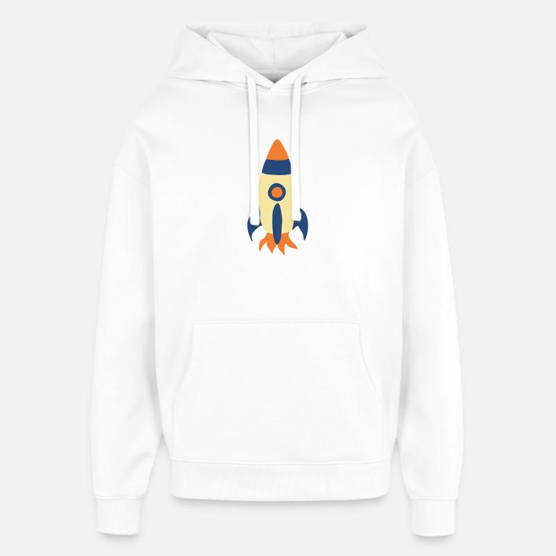 Fusée - Sweat à capuche unisexe Stanley/Stella Oversized - blanc