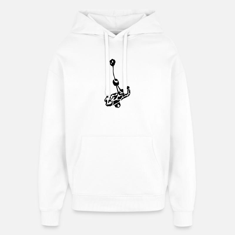 parachutiste - Sweat à capuche unisexe Stanley/Stella Oversized - blanc