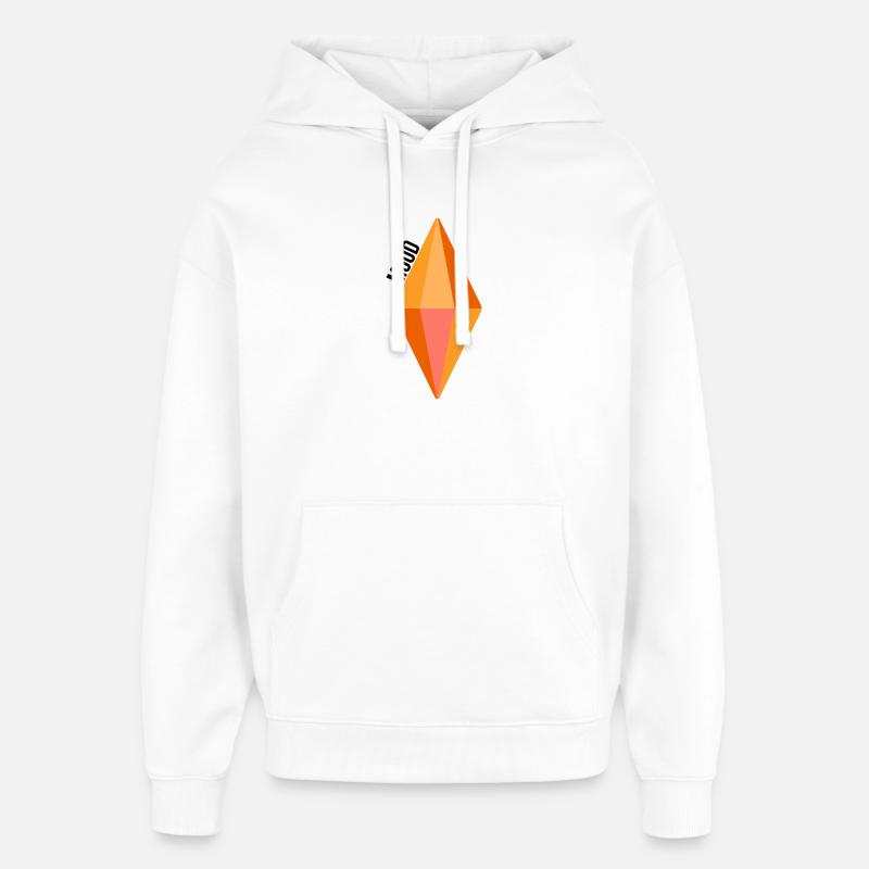 Sims cristaux d’ambiance Kristall Laune - Sweat à capuche unisexe Stanley/Stella Oversized - blanc