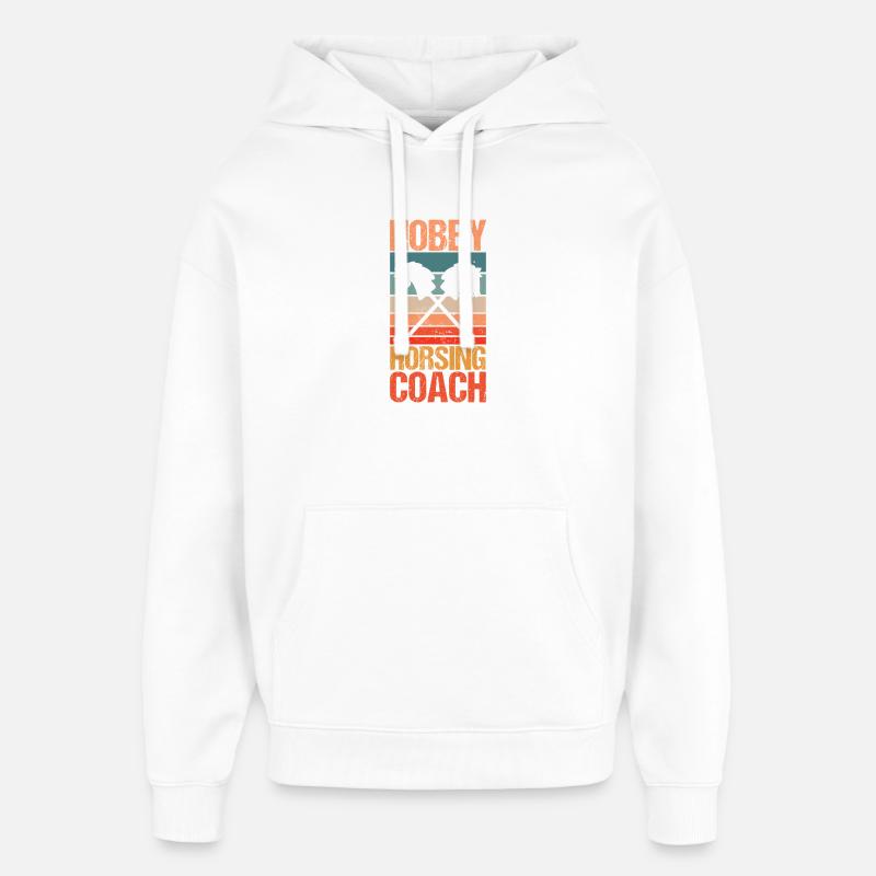 Steckenpferd Cheval de Hobby Cavalier - Sweat à capuche unisexe Stanley/Stella Oversized - blanc