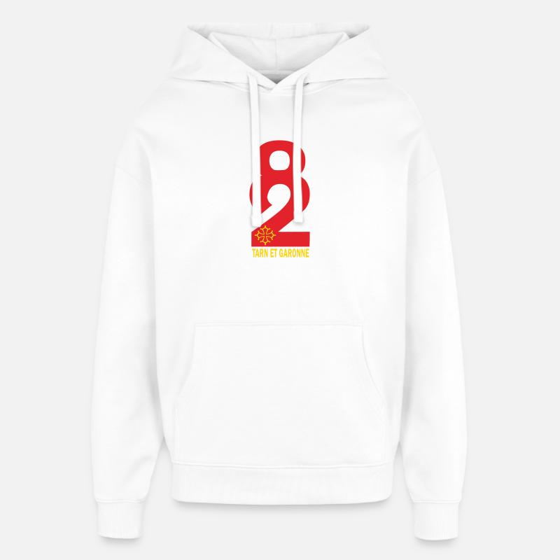 Tarn et garonne - Sweat à capuche unisexe Stanley/Stella Oversized - blanc