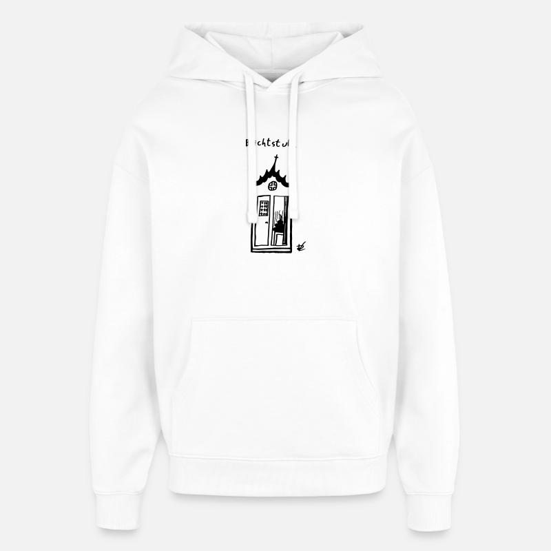 Beichtstuhl - Oversized Unisex Hoodie von Stanley/Stella - Weiß