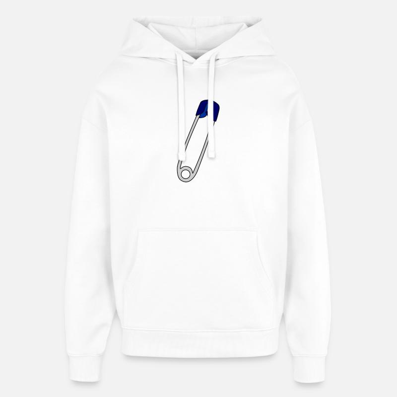 Épingle de sûreté - Sweat à capuche unisexe Stanley/Stella Oversized - blanc