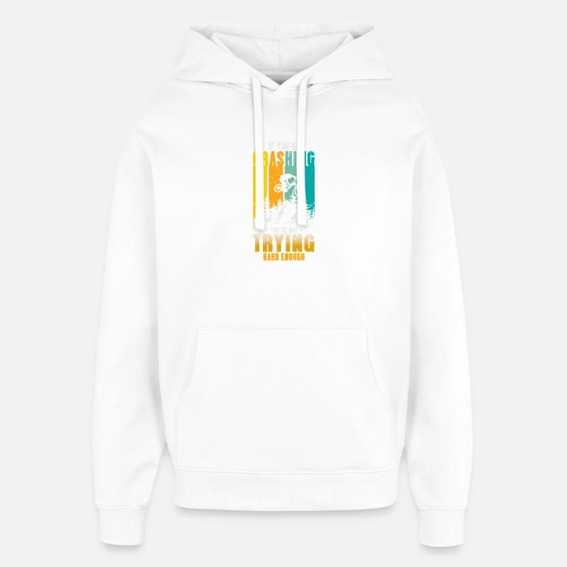 BMX Bicyclette Dire BMX Biker - Sweat à capuche unisexe Stanley/Stella Oversized - blanc