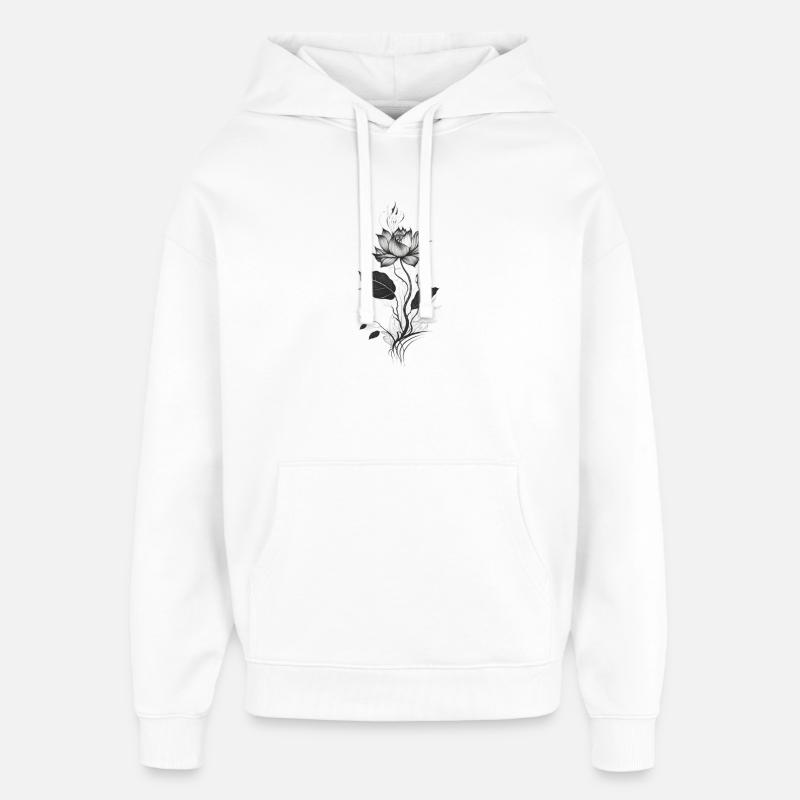 Lys - Sweat à capuche unisexe Stanley/Stella Oversized - blanc