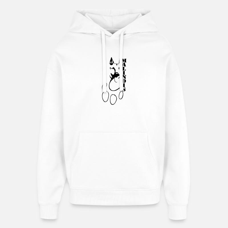 Malinois - Sweat à capuche unisexe Stanley/Stella Oversized - blanc