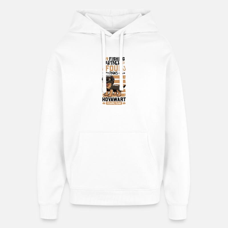 Pêche et chasse - Sweat à capuche unisexe Stanley/Stella Oversized - blanc