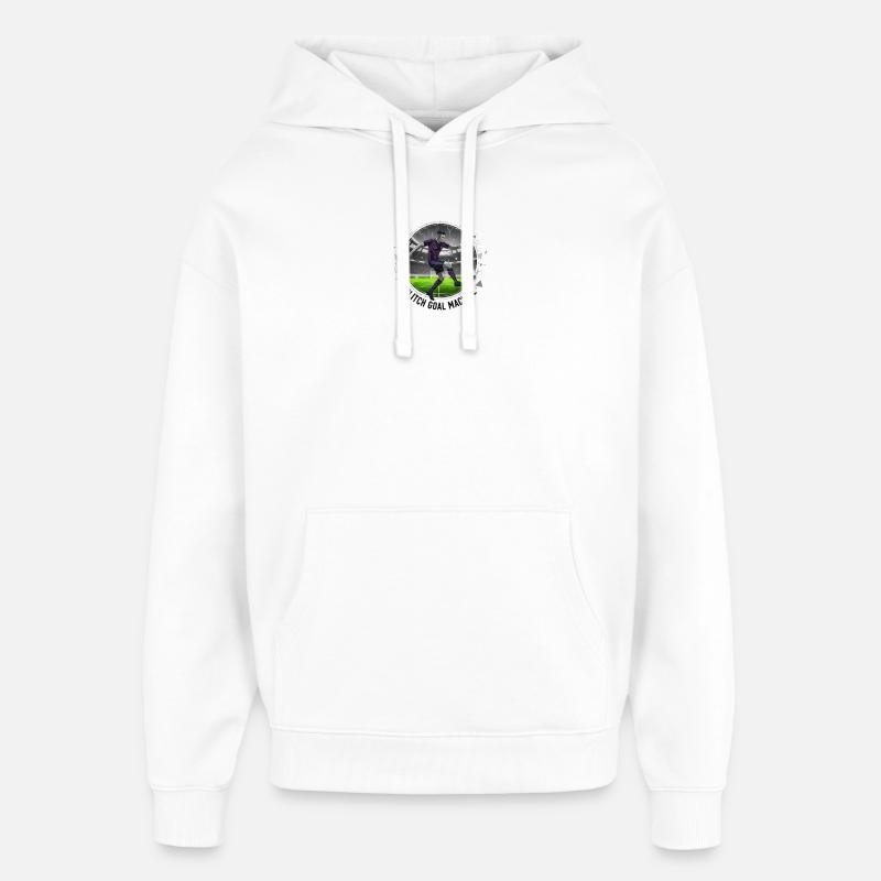 Machine à buts à glitch - Sweat à capuche unisexe Stanley/Stella Oversized - blanc