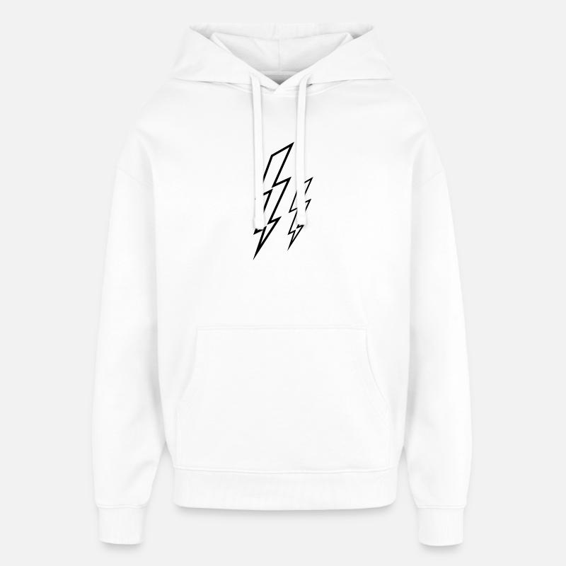 Clignote - Sweat à capuche unisexe Stanley/Stella Oversized - blanc