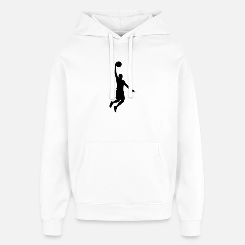 Basketteur - Sweat à capuche unisexe Stanley/Stella Oversized - blanc