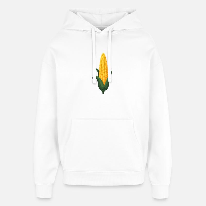 Corn - Oversized Unisex Hoodie by Stanley/Stella - white