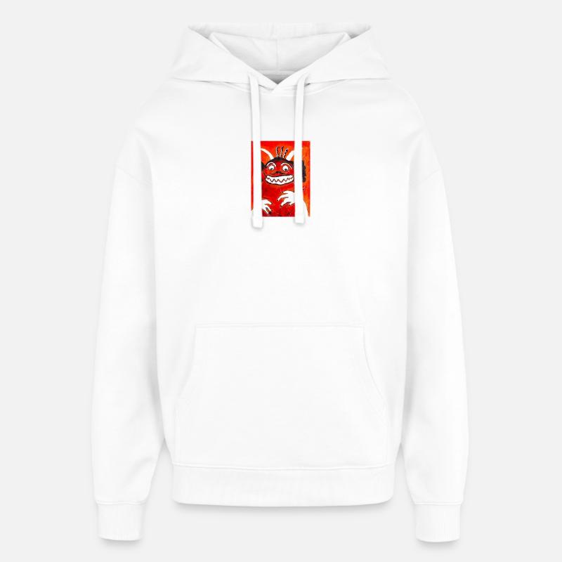 Le Monstre - Sweat à capuche unisexe Stanley/Stella Oversized - blanc