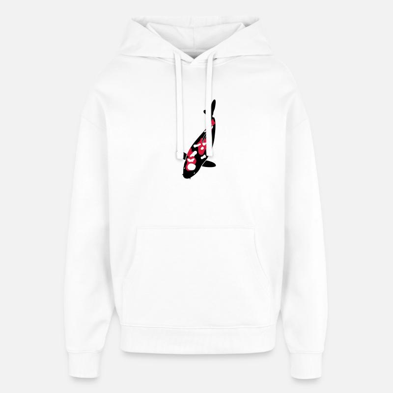 Koi - Nishikigoi - Sweat à capuche unisexe Stanley/Stella Oversized - blanc