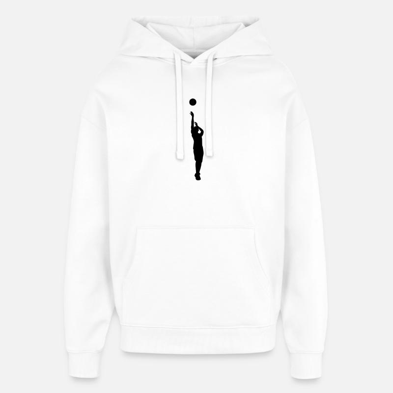 basketball - Sweat à capuche unisexe Stanley/Stella Oversized - blanc