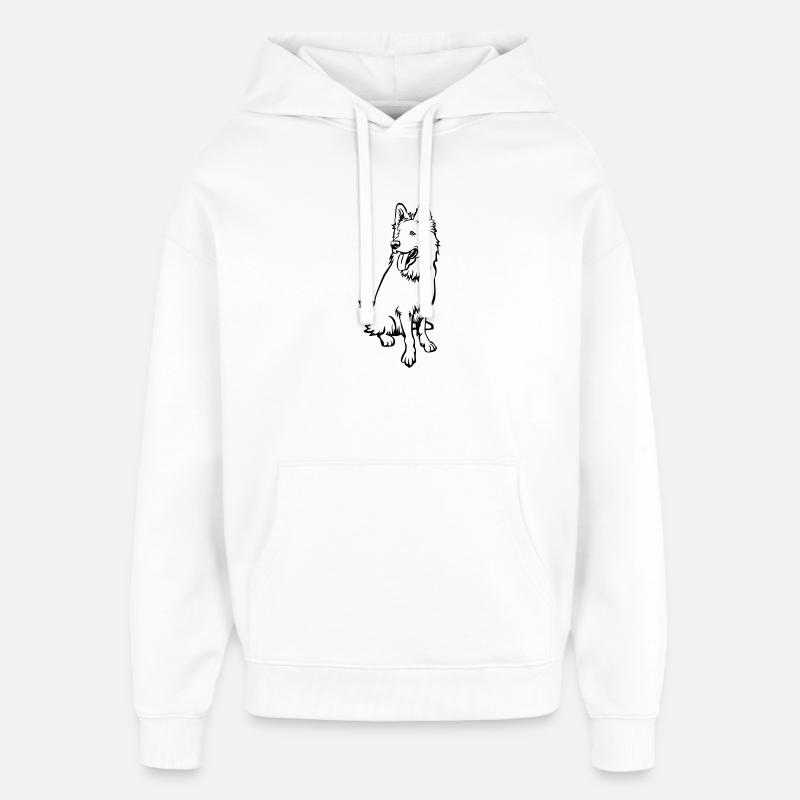 Berger suisse - Sweat à capuche unisexe Stanley/Stella Oversized - blanc