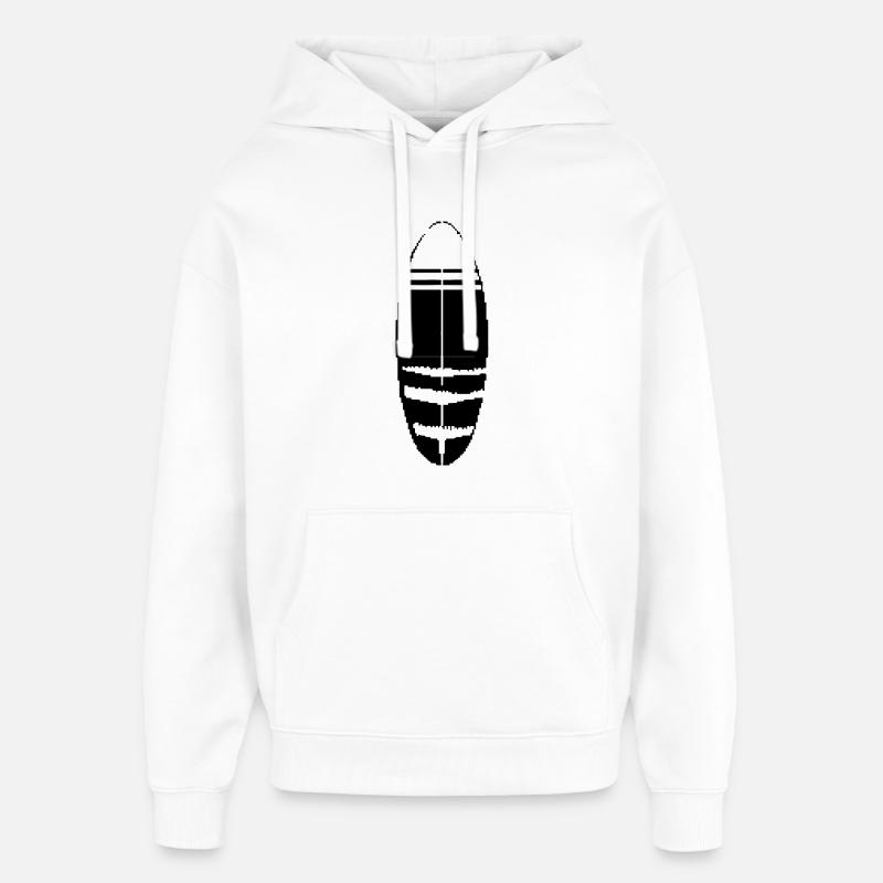 Planche de surf Pixel - Sweat à capuche unisexe Stanley/Stella Oversized - blanc