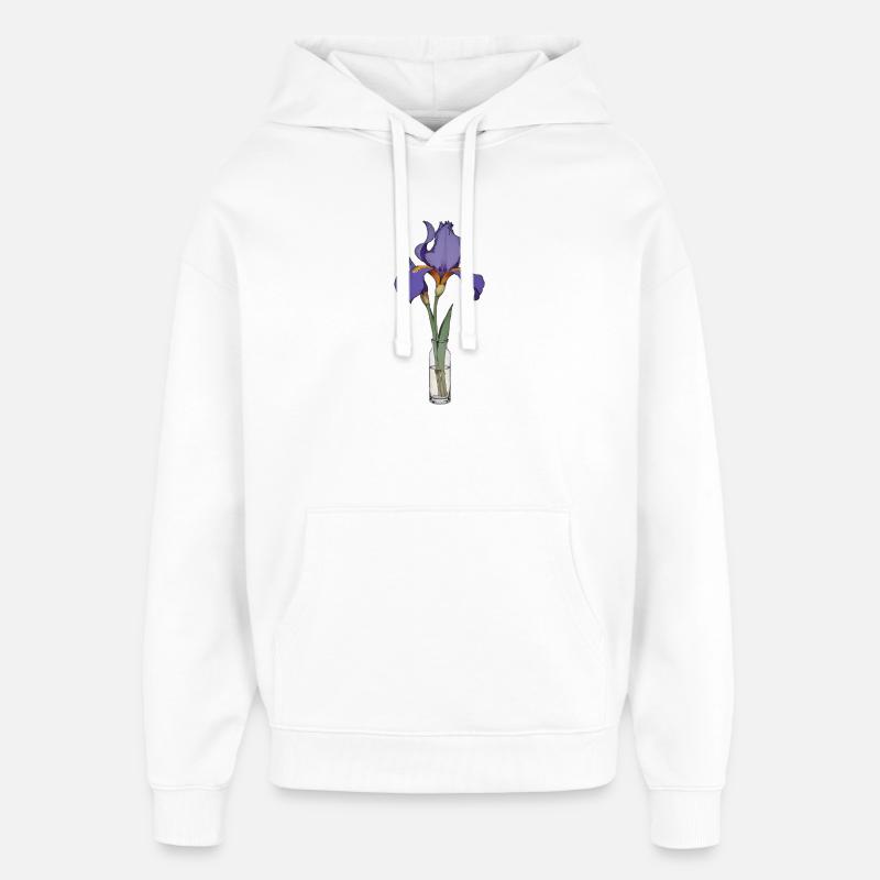 Iris - Sweat à capuche unisexe Stanley/Stella Oversized - blanc