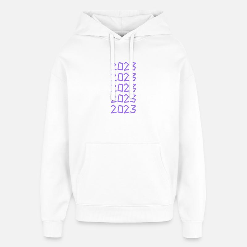 Plage 2023 - Sweat à capuche unisexe Stanley/Stella Oversized - blanc