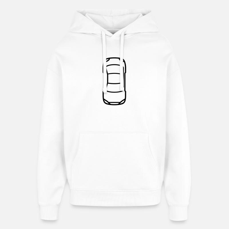 Voiture - Sweat à capuche unisexe Stanley/Stella Oversized - blanc