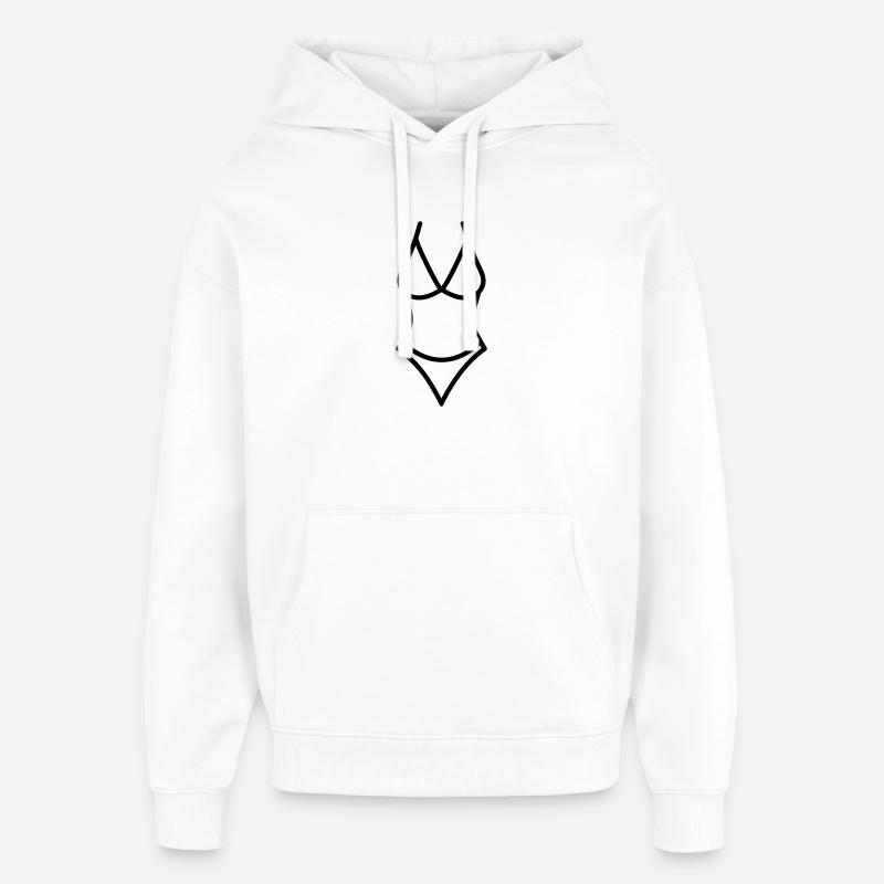 maillot de bain - Sweat à capuche unisexe Stanley/Stella Oversized - blanc