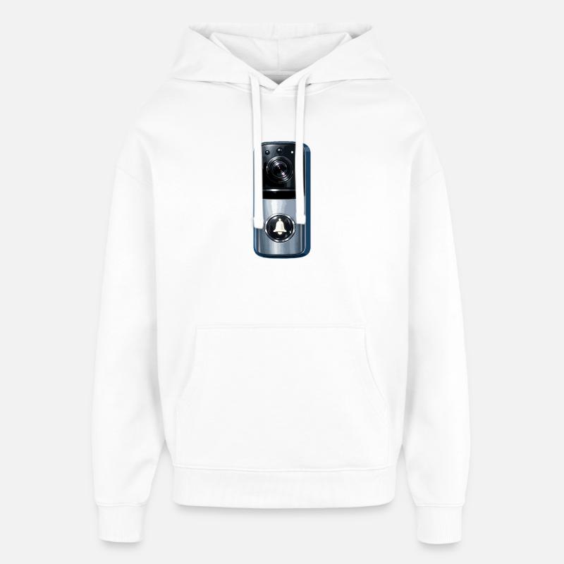 Lentille de sonnette intelligente - Sweat à capuche unisexe Stanley/Stella Oversized - blanc