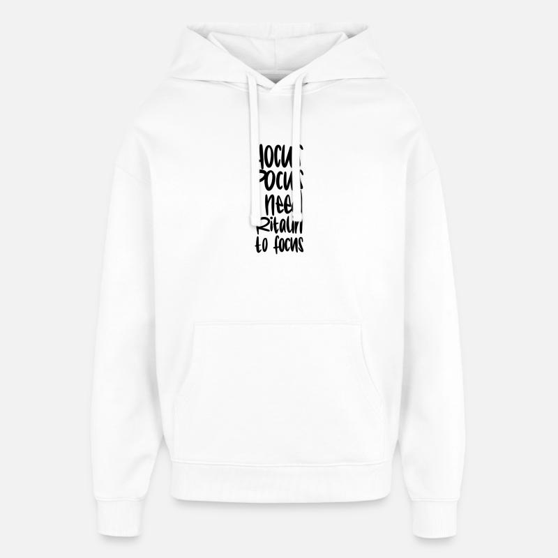 Hocus Pocus Focus - Sweat à capuche unisexe Stanley/Stella Oversized - blanc