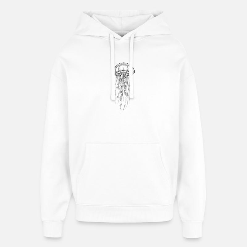 Méduse - Sweat à capuche unisexe Stanley/Stella Oversized - blanc