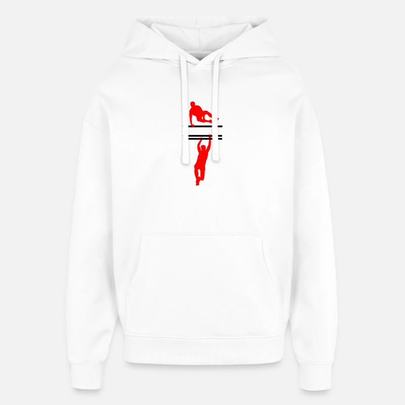 OCR Custom – Customizable Design - Oversized Unisex Hoodie by Stanley/Stella - white