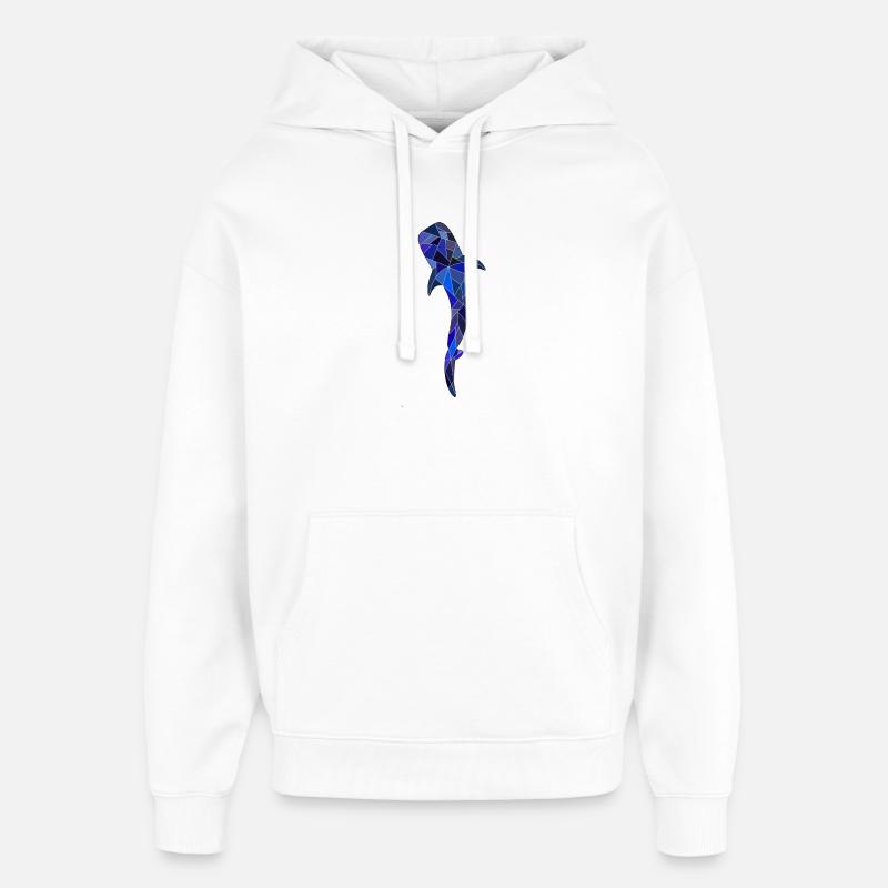 Requin-baleine - Sweat à capuche unisexe Stanley/Stella Oversized - blanc