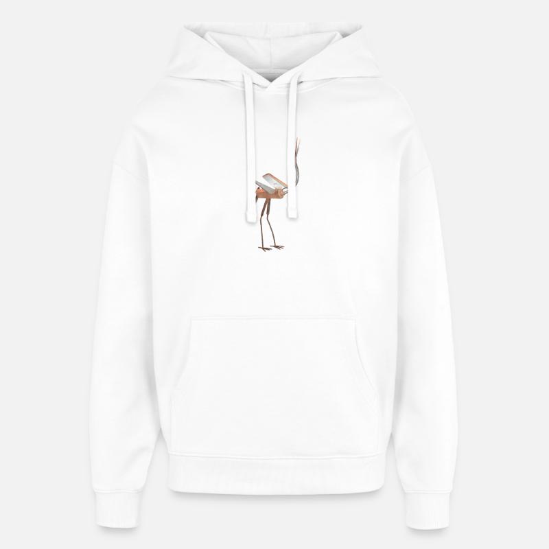 oiseau - Sweat à capuche unisexe Stanley/Stella Oversized - blanc