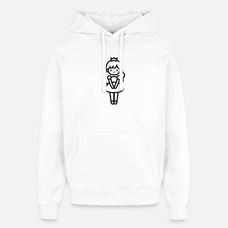 princesse - Sweat à capuche unisexe Stanley/Stella Oversized - blanc