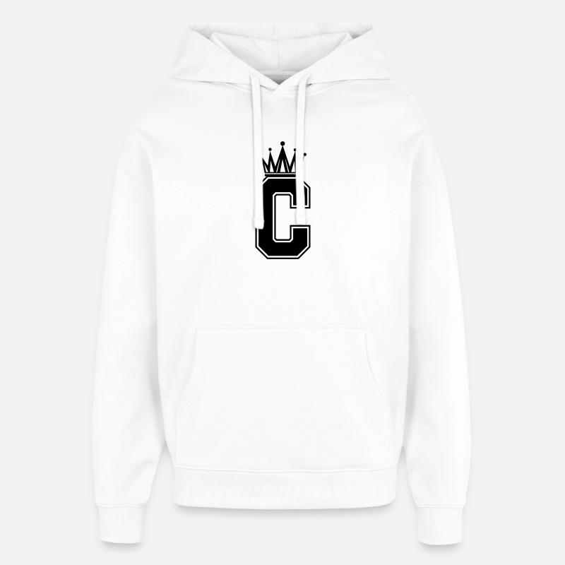 Buchstabe C - Oversized Unisex Hoodie von Stanley/Stella - Weiß