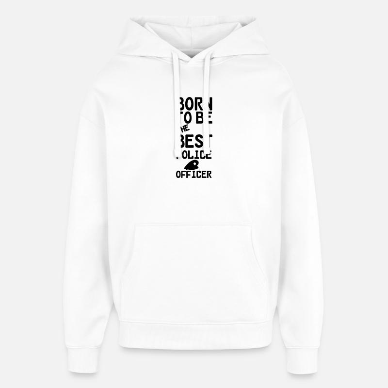 Polizei Polizist Beruf Spruch Geschenk - Oversized Unisex Hoodie von Stanley/Stella - Weiß