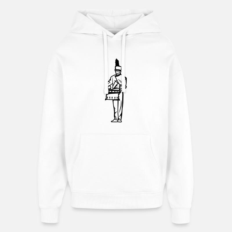 Garçon batteur - Sweat à capuche unisexe Stanley/Stella Oversized - blanc