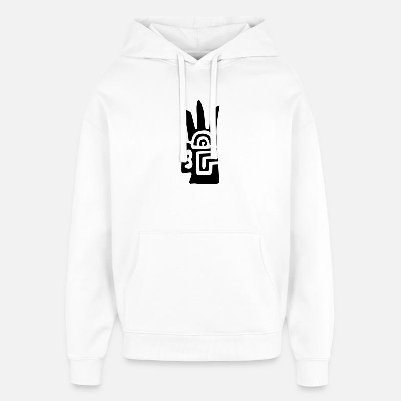 Chavín - Sweat à capuche unisexe Stanley/Stella Oversized - blanc