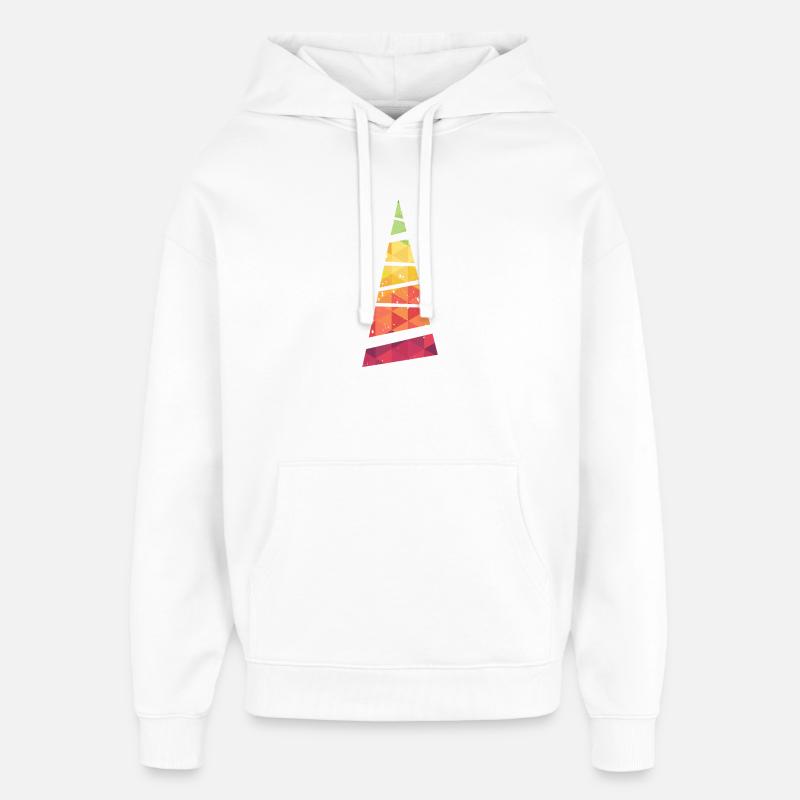 Sapin de Noël - Weihnachtsbaum - Weihnachten - Sweat à capuche unisexe Stanley/Stella Oversized - blanc