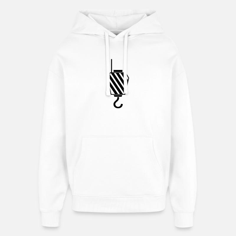 Crochet à grue - Sweat à capuche unisexe Stanley/Stella Oversized - blanc