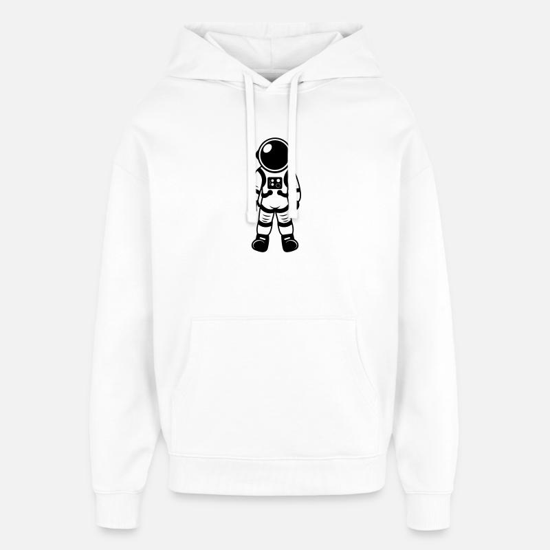 Astronaut Icon - Oversized Unisex Hoodie by Stanley/Stella - white