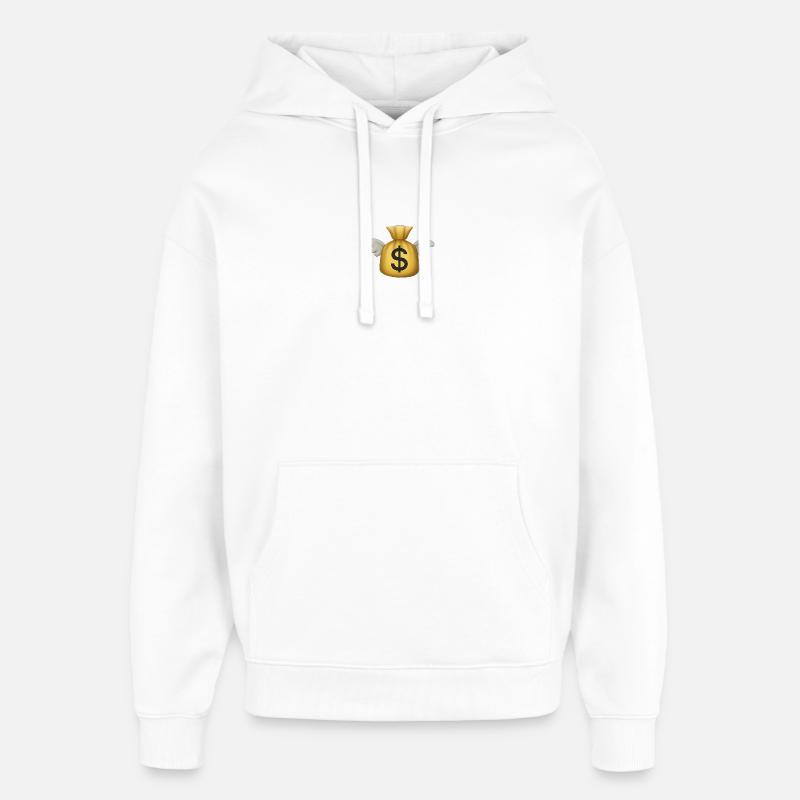 Mouche de l’argent - Sweat à capuche unisexe Stanley/Stella Oversized - blanc